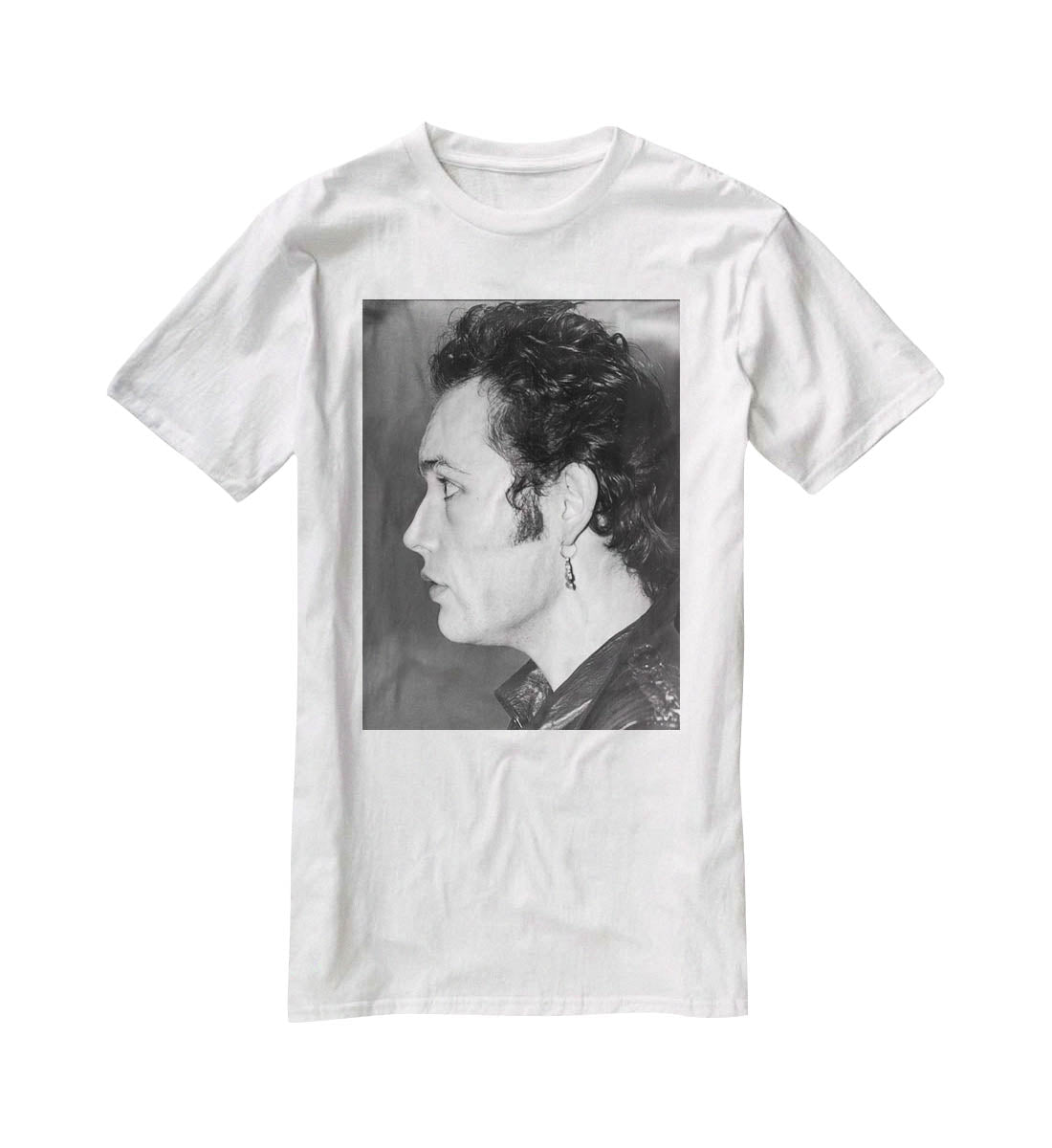 Adam Ant In black and white T-Shirt - Canvas Art Rocks - 5