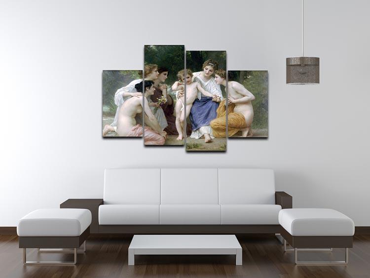 Admiration By Bouguereau 4 Split Panel Canvas - Canvas Art Rocks - 3