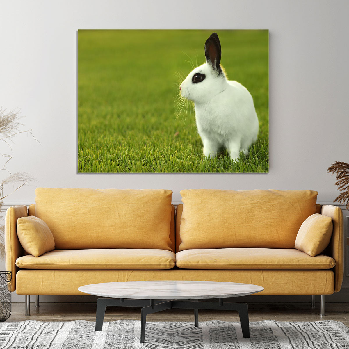 Adorable White Bunny Rabbit Canvas Print or Poster - Canvas Art Rocks - 4