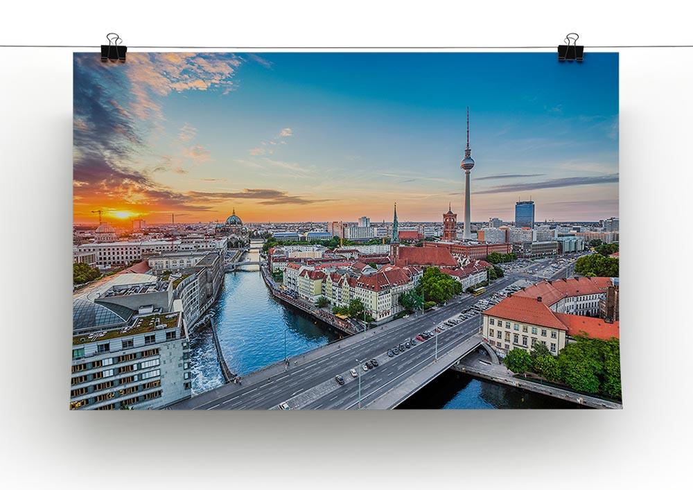 Aerial view of Berlin skyline Canvas Print or Poster - Canvas Art Rocks - 2