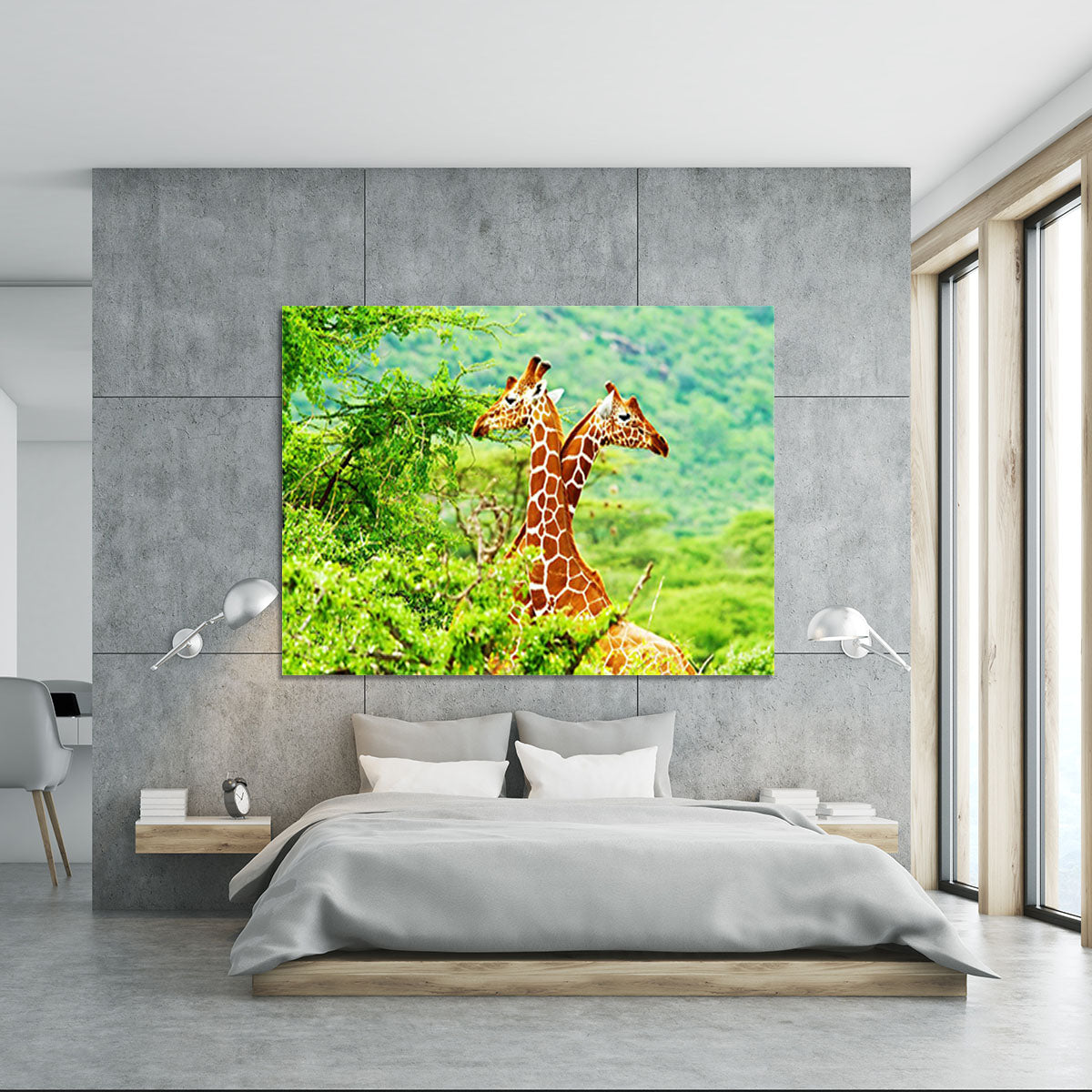 African giraffes family Canvas Print or Poster - Canvas Art Rocks - 5