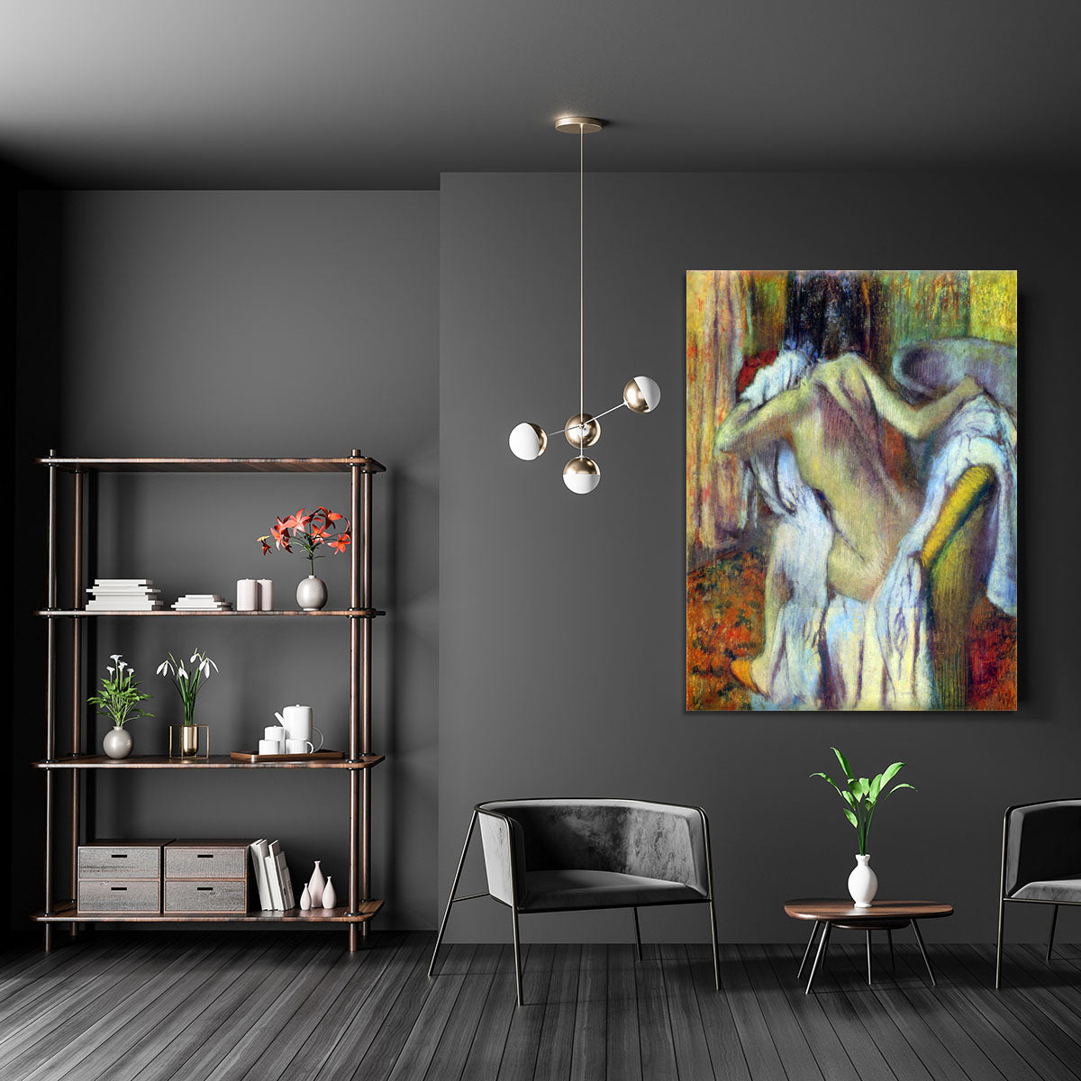 After Bathing 4 by Degas Canvas Print or Poster - Canvas Art Rocks - 5