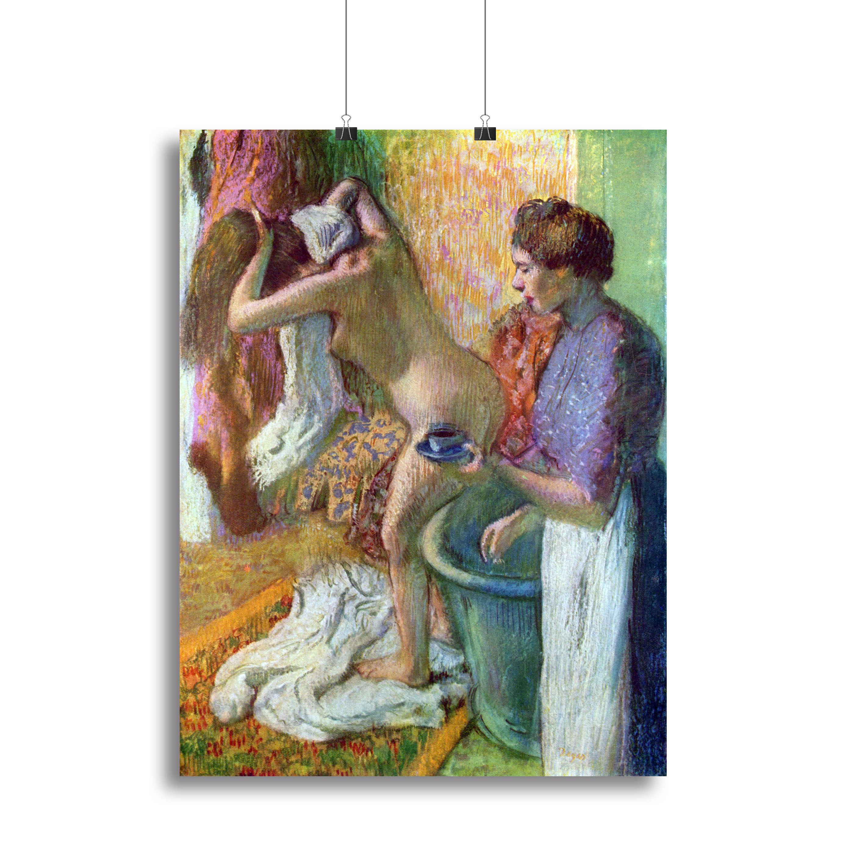 After bathing 1 by Degas Canvas Print or Poster - Canvas Art Rocks - 2