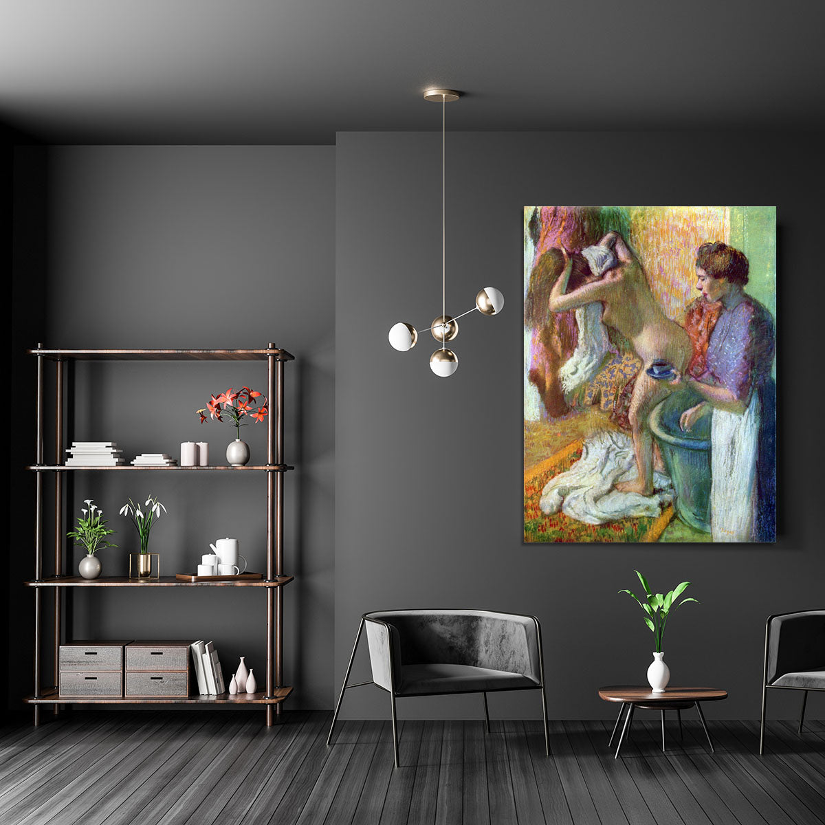After bathing 1 by Degas Canvas Print or Poster - Canvas Art Rocks - 5