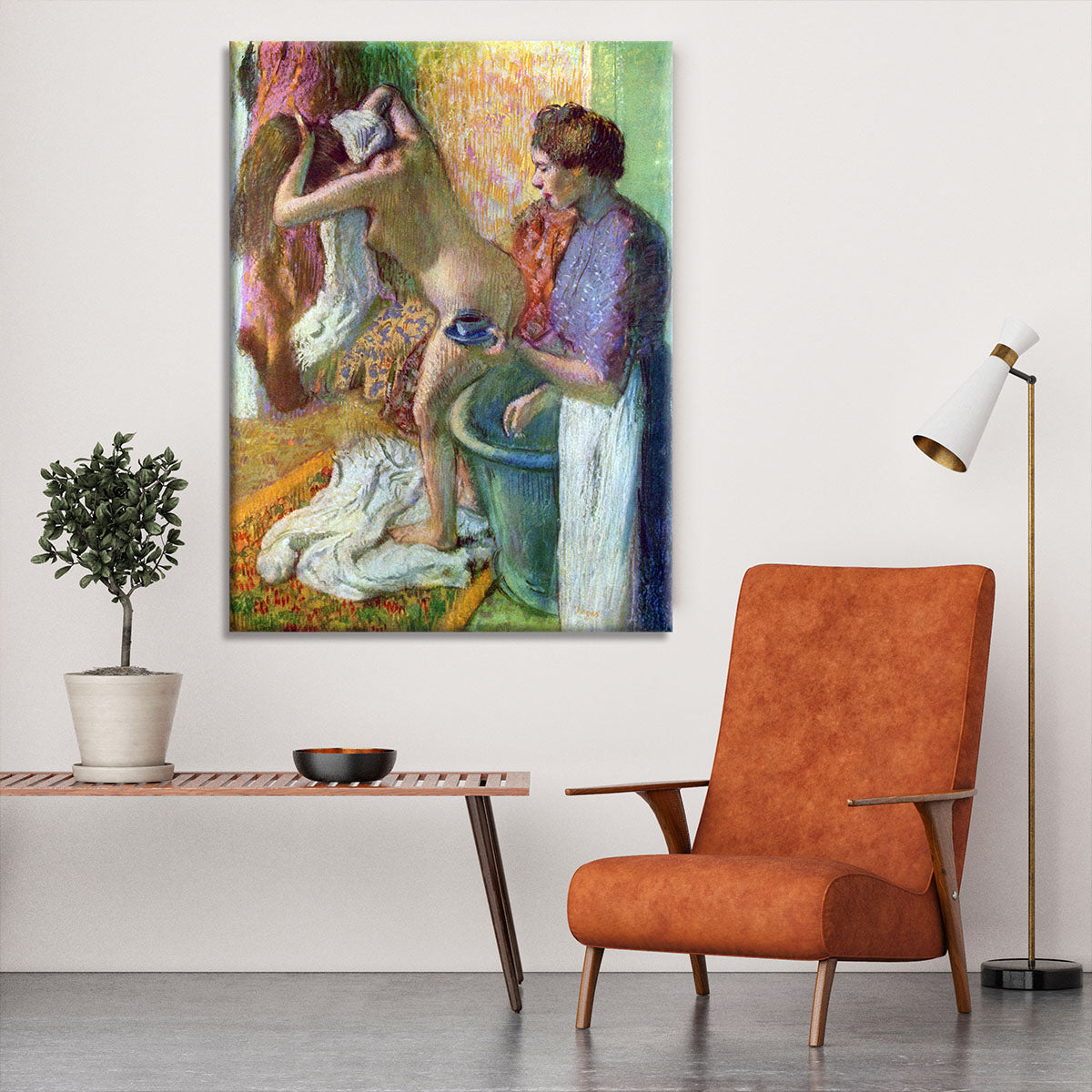 After bathing 1 by Degas Canvas Print or Poster - Canvas Art Rocks - 6