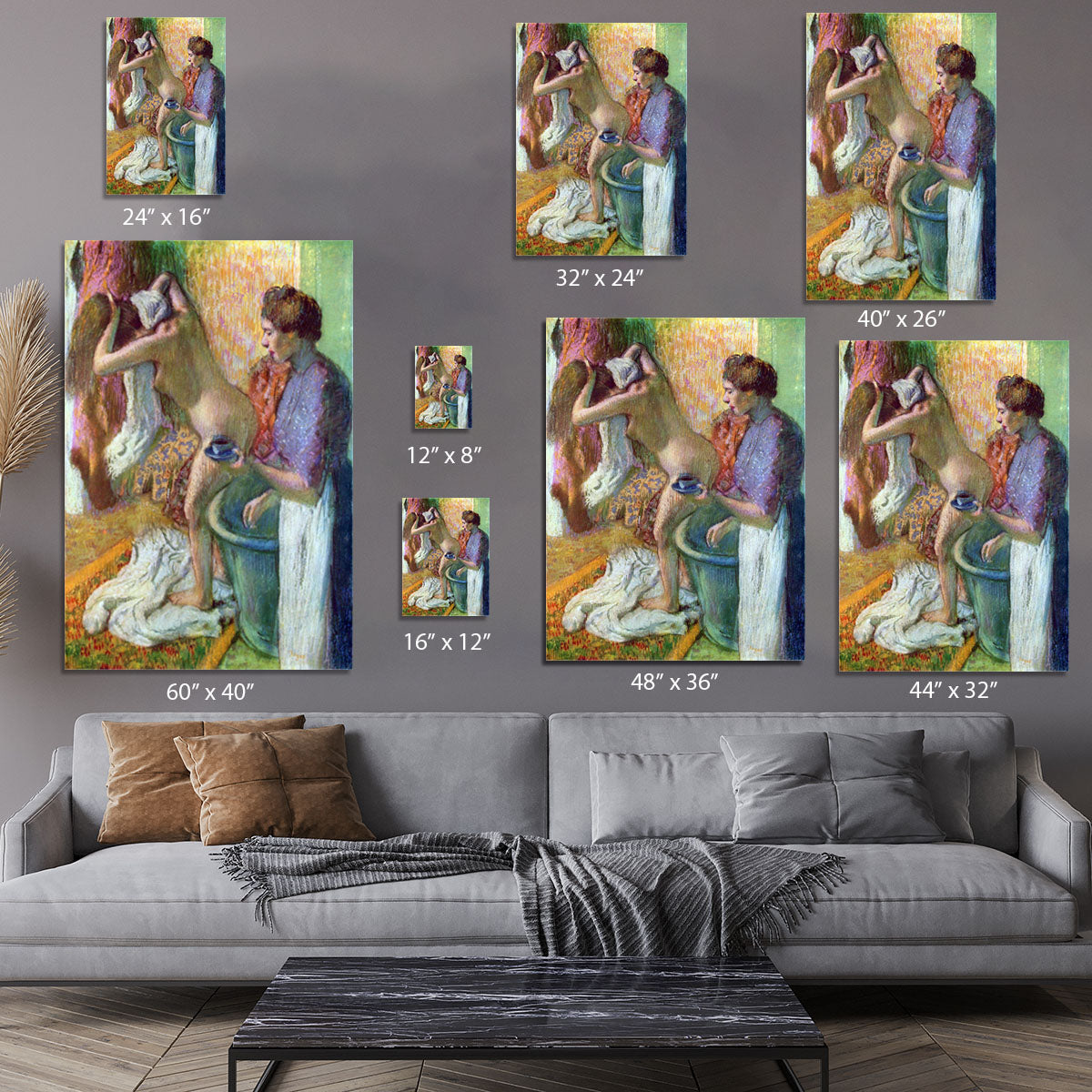 After bathing 1 by Degas Canvas Print or Poster - Canvas Art Rocks - 7