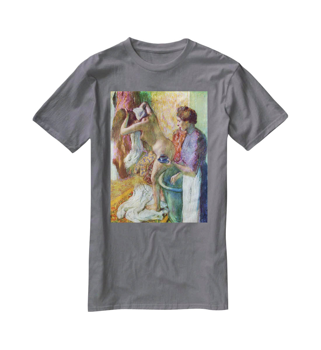 After bathing 1 by Degas T-Shirt - Canvas Art Rocks - 3