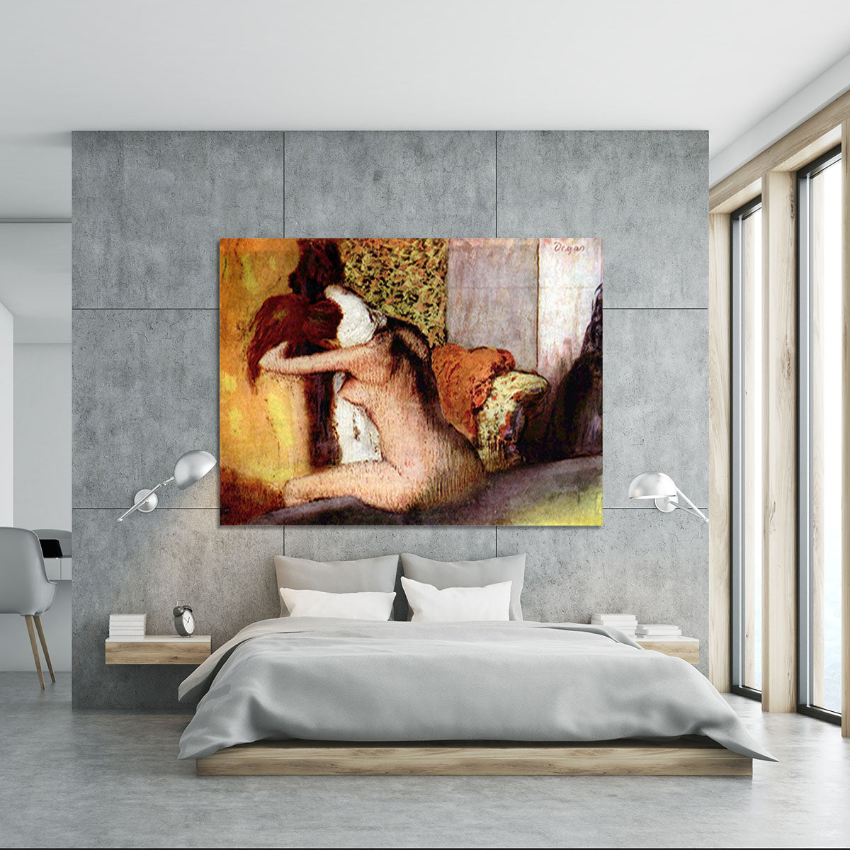 After bathing 2 by Degas Canvas Print or Poster - Canvas Art Rocks - 5