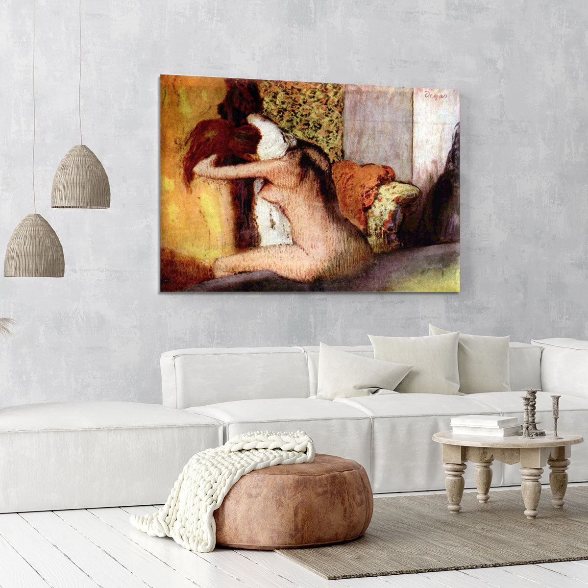 After bathing 2 by Degas Canvas Print or Poster - Canvas Art Rocks - 6