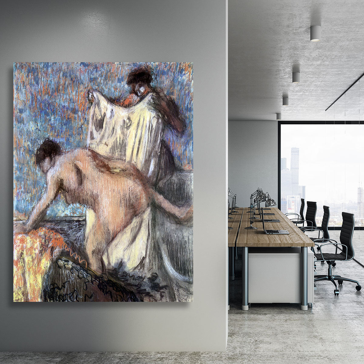 After bathing 3 by Degas Canvas Print or Poster - Canvas Art Rocks - 3