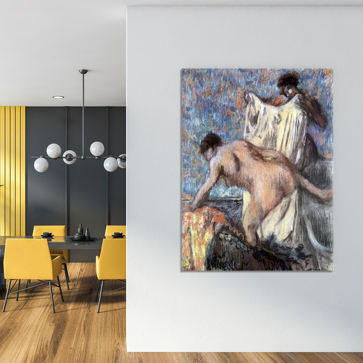 After bathing 3 by Degas Canvas Print or Poster - Canvas Art Rocks - 4