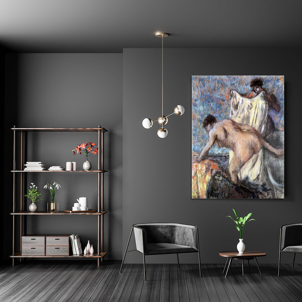 After bathing 3 by Degas Canvas Print or Poster - Canvas Art Rocks - 5