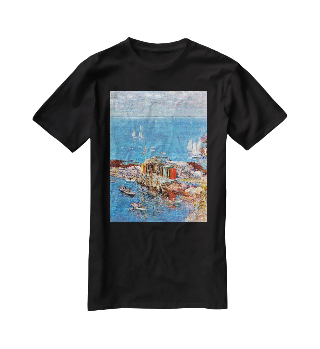 Afternoon in August Appledore by Hassam T-Shirt - Canvas Art Rocks - 1