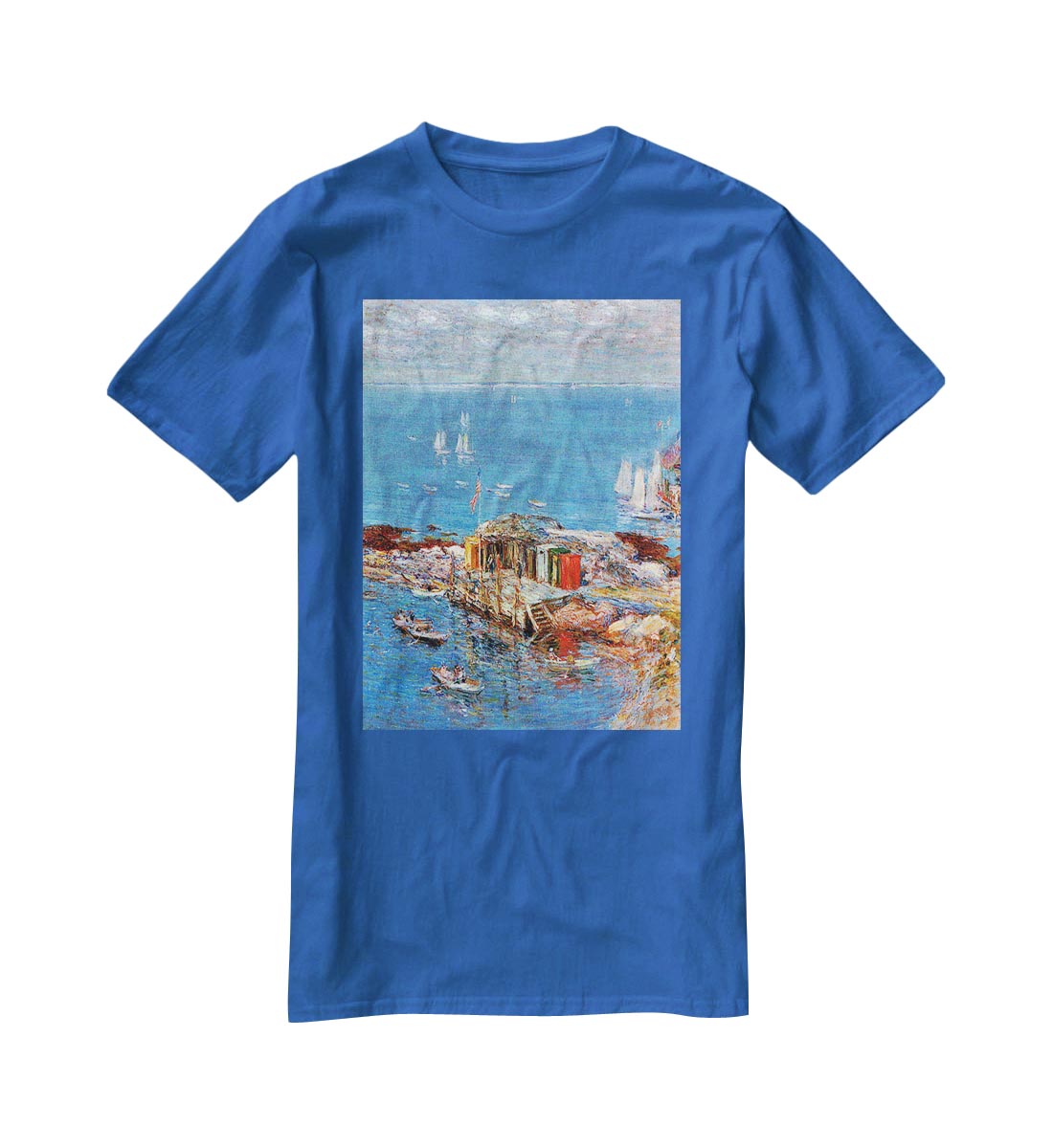 Afternoon in August Appledore by Hassam T-Shirt - Canvas Art Rocks - 2