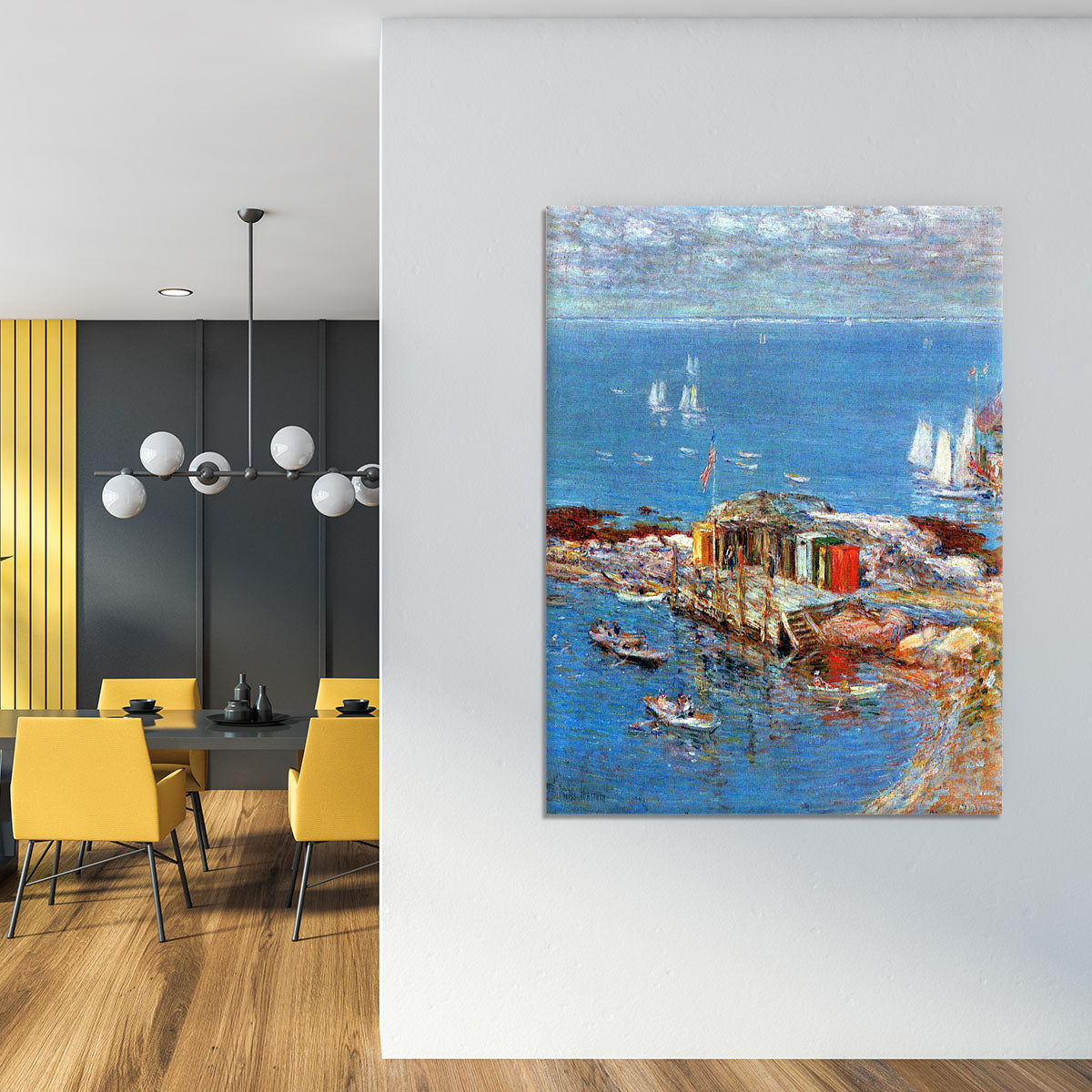 Afternoon in August Appledore by Hassam Canvas Print or Poster - Canvas Art Rocks - 4