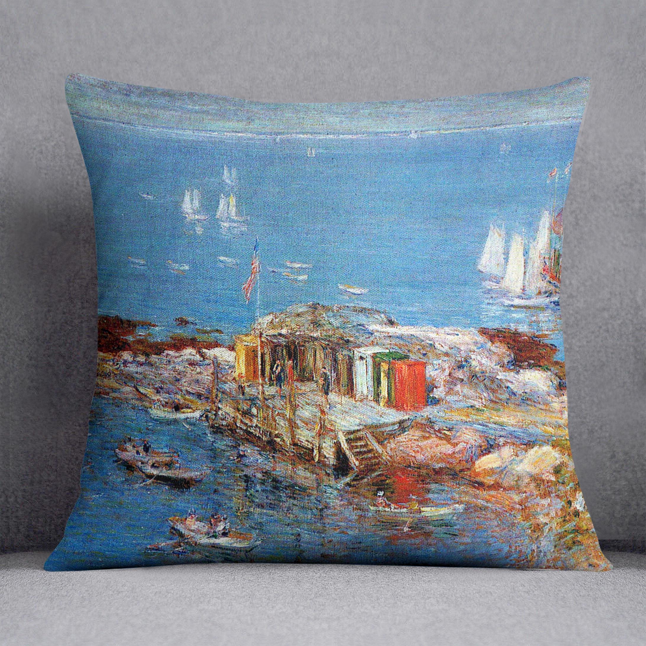 Afternoon in August Appledore by Hassam Cushion - Canvas Art Rocks - 1