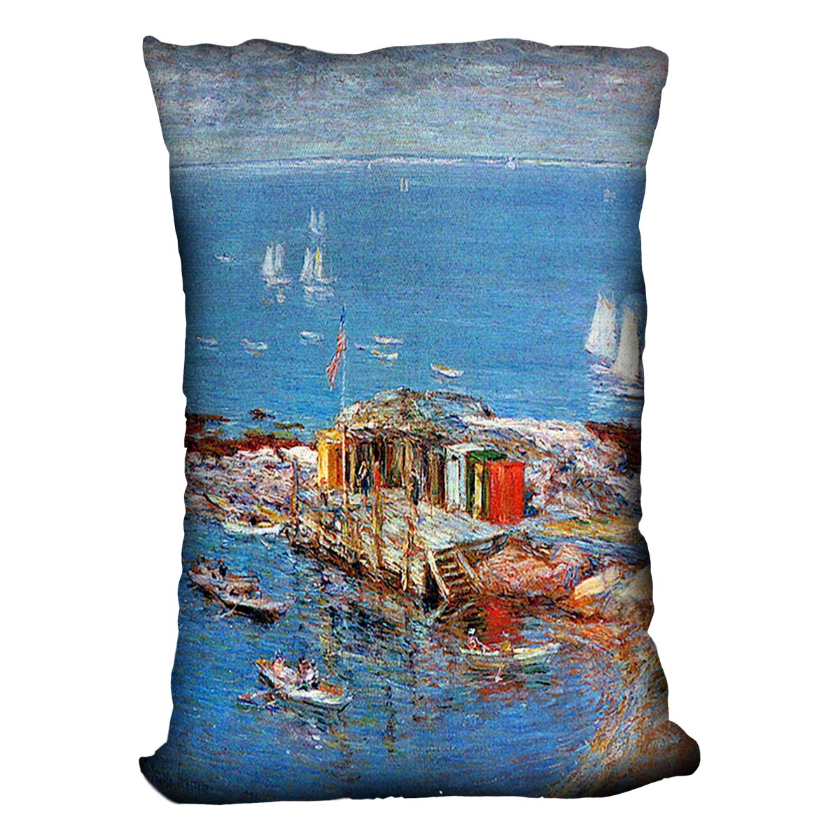 Afternoon in August Appledore by Hassam Cushion - Canvas Art Rocks - 4