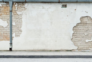Aged street wall background Wall Mural Wallpaper - Canvas Art Rocks - 1