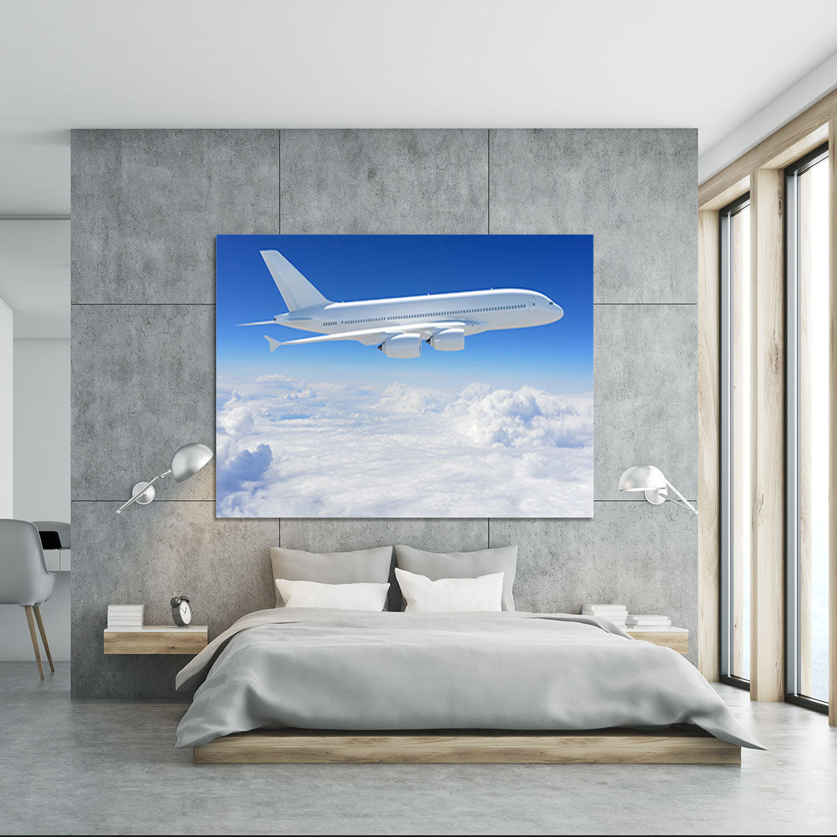 Airplane in the sky Canvas Print or Poster - Canvas Art Rocks - 5