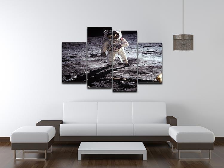 Aldrin Apollo 11 4 Split Panel Canvas - Canvas Art Rocks - 3