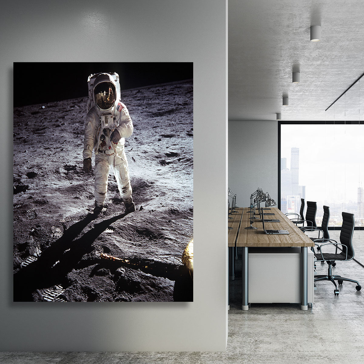 Aldrin Apollo 11 Canvas Print or Poster - Canvas Art Rocks - 3