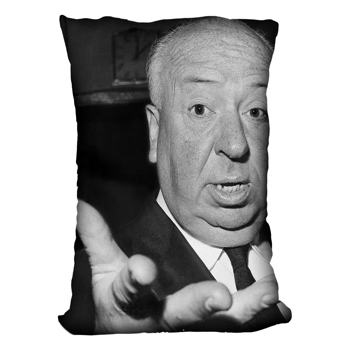 Alfred Hitchcock in 1960 Cushion