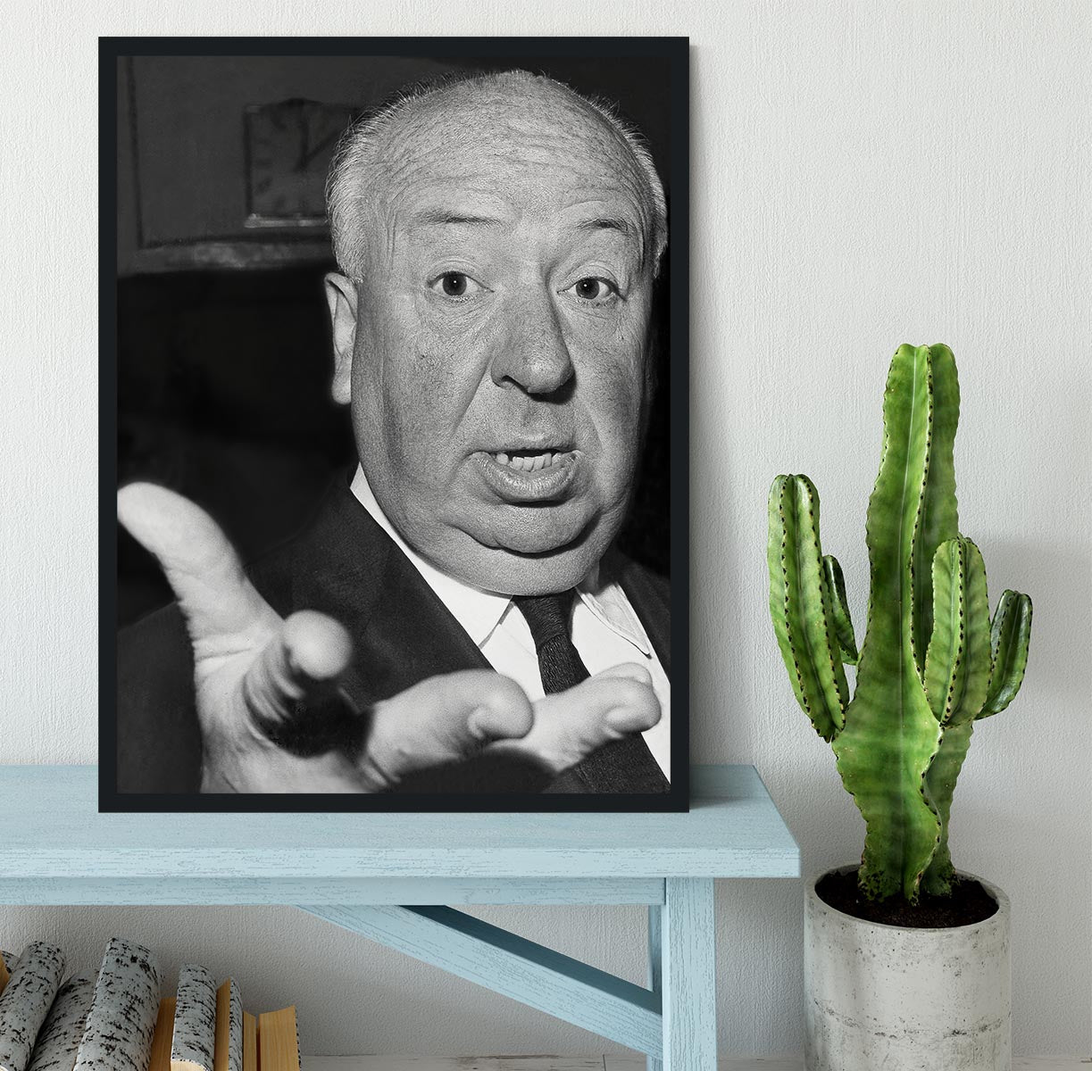 Alfred Hitchcock in 1960 Framed Print - Canvas Art Rocks - 2