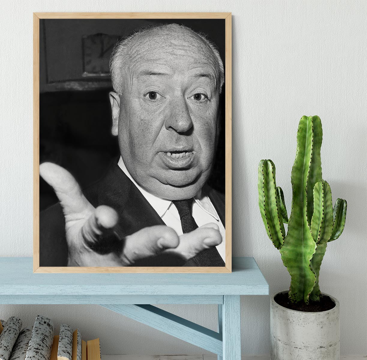 Alfred Hitchcock in 1960 Framed Print - Canvas Art Rocks - 4