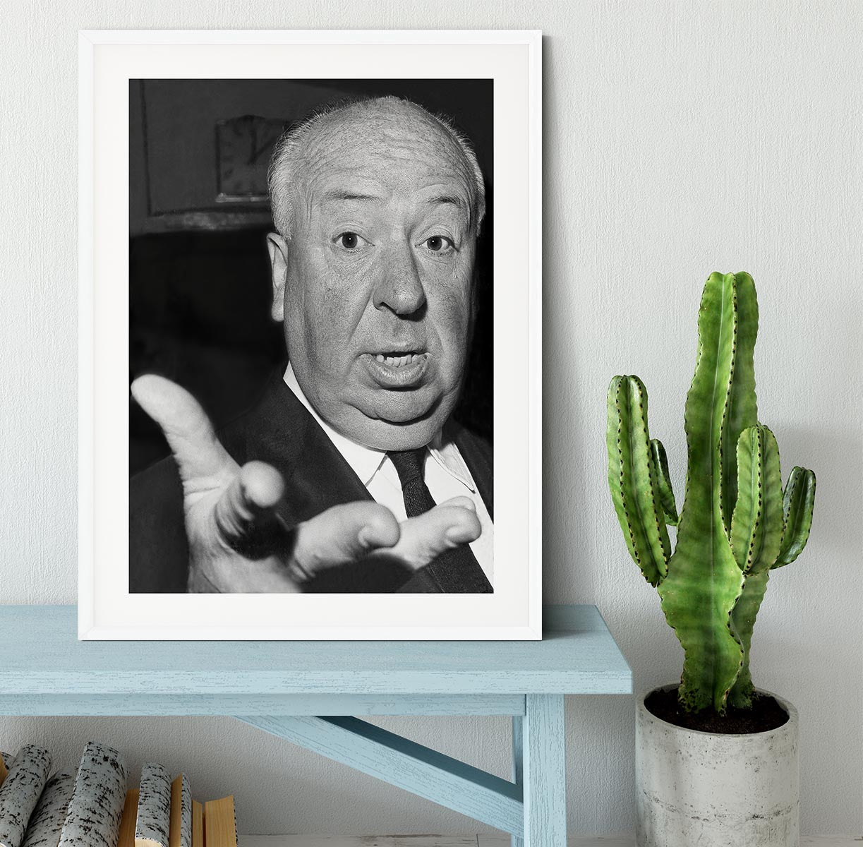 Alfred Hitchcock in 1960 Framed Print - Canvas Art Rocks - 5