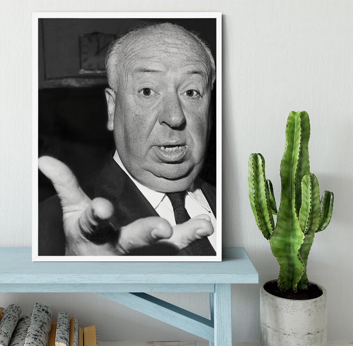 Alfred Hitchcock in 1960 Framed Print - Canvas Art Rocks -6