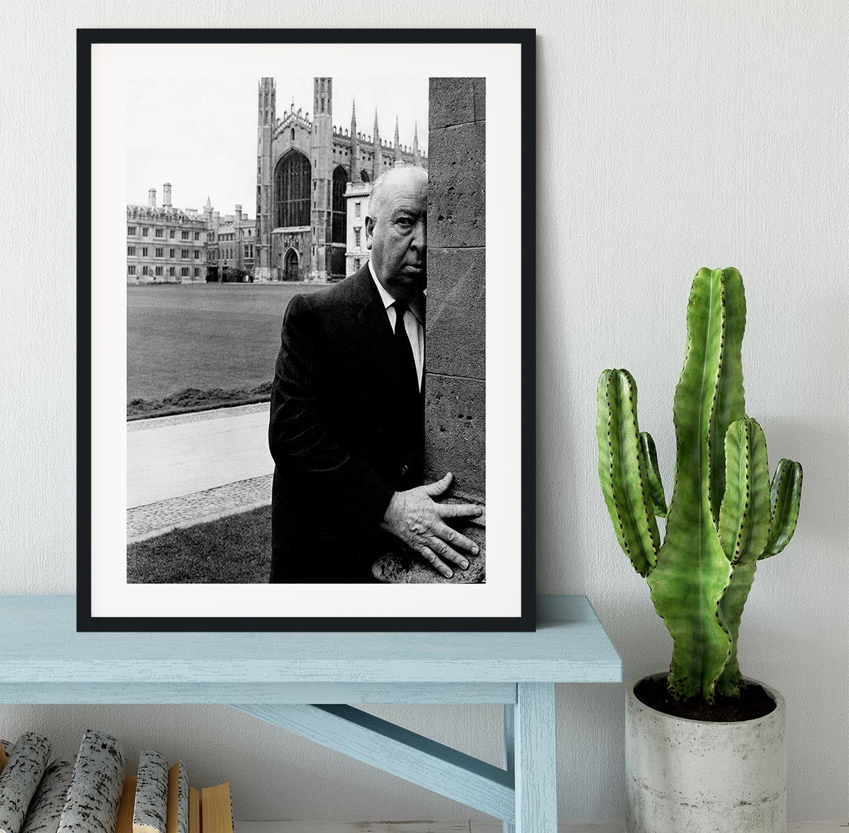 Alfred Hitchcock in 1969 Framed Print - Canvas Art Rocks - 1