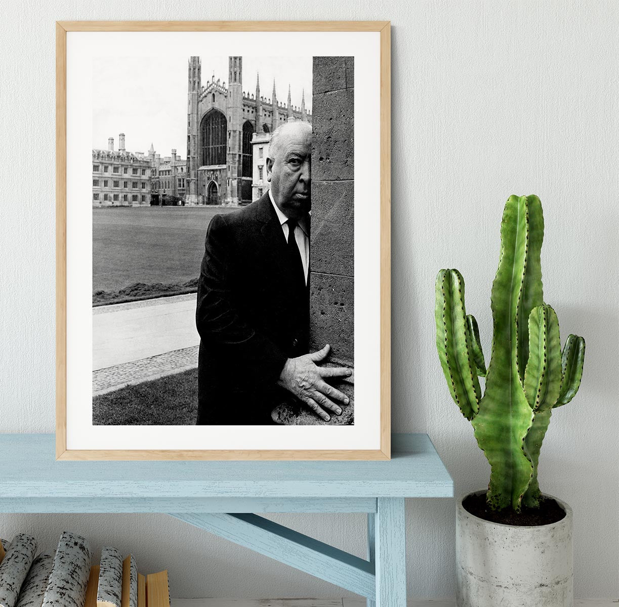 Alfred Hitchcock in 1969 Framed Print - Canvas Art Rocks - 3