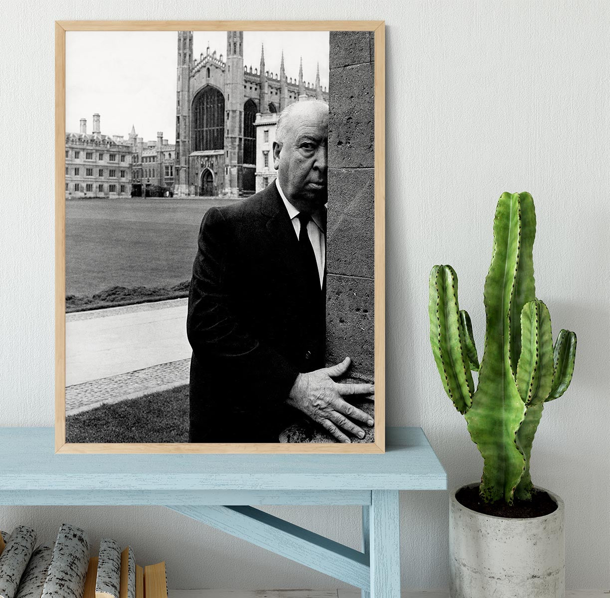 Alfred Hitchcock in 1969 Framed Print - Canvas Art Rocks - 4