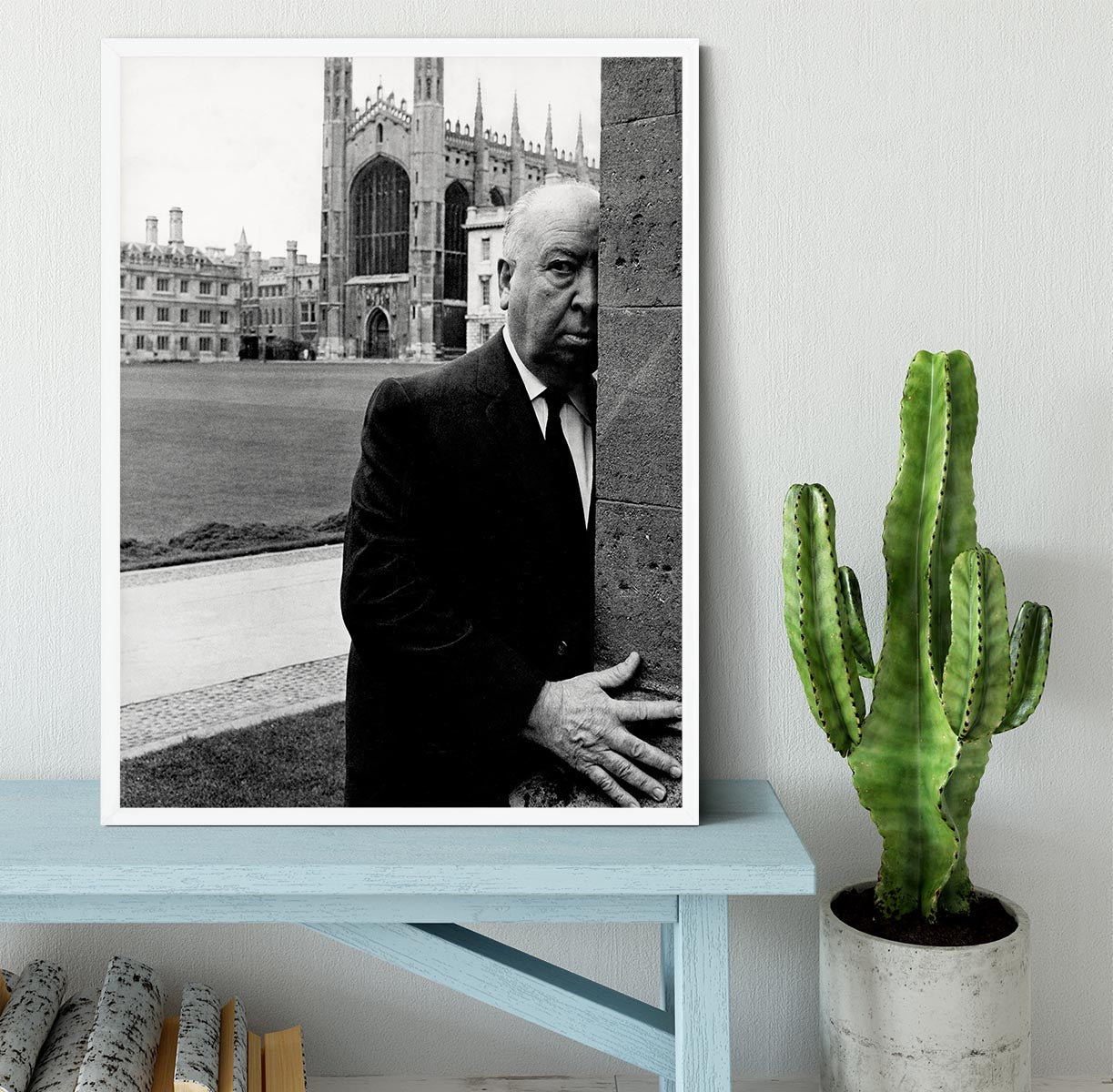 Alfred Hitchcock in 1969 Framed Print - Canvas Art Rocks -6