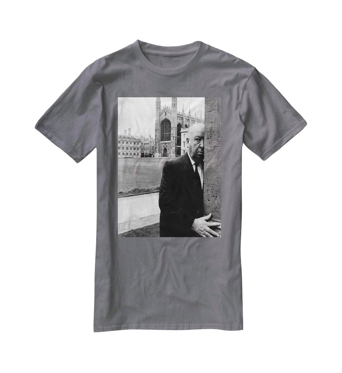 Alfred Hitchcock in 1969 T-Shirt - Canvas Art Rocks - 3