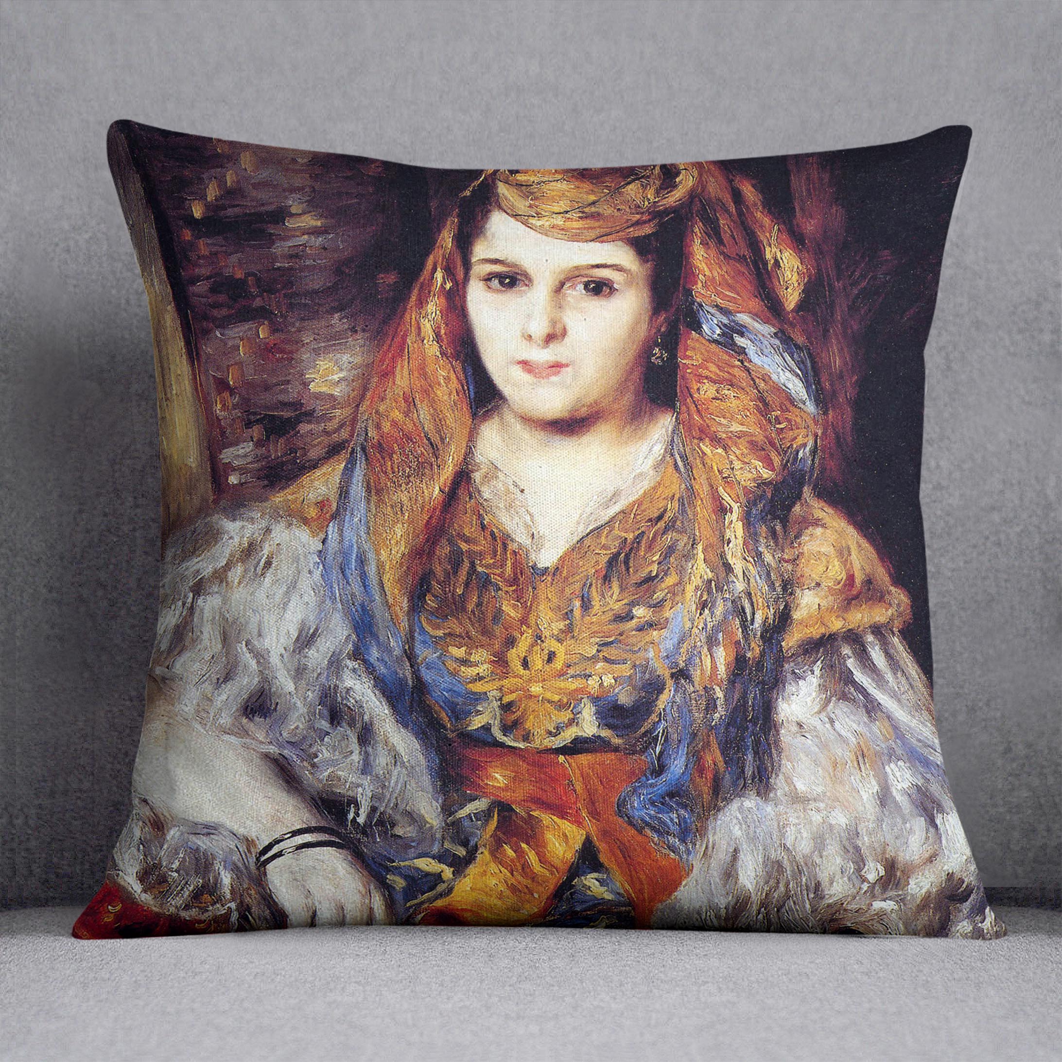 Algerian Woman by Renoir Cushion