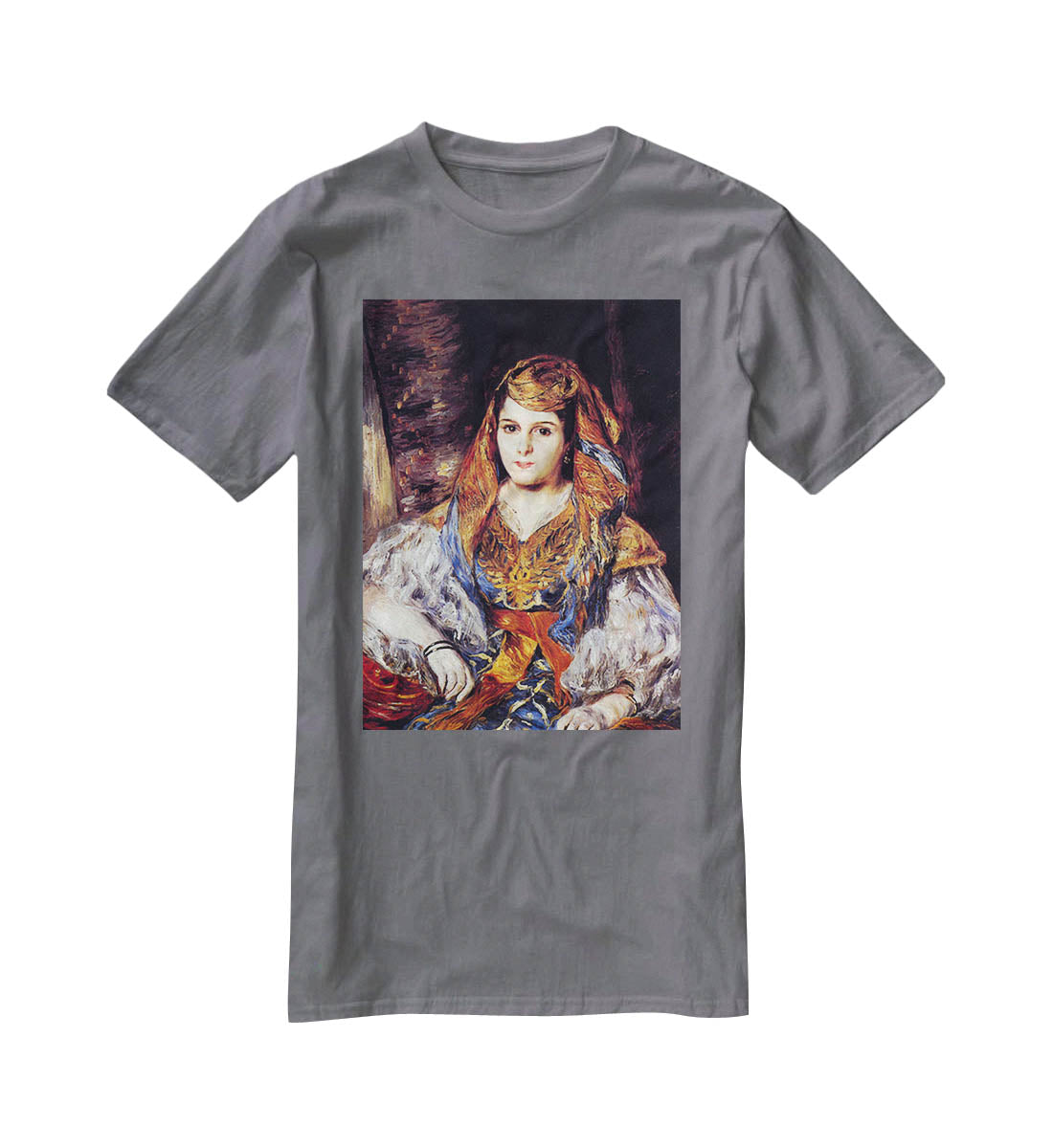 Algerian Woman by Renoir T-Shirt - Canvas Art Rocks - 3