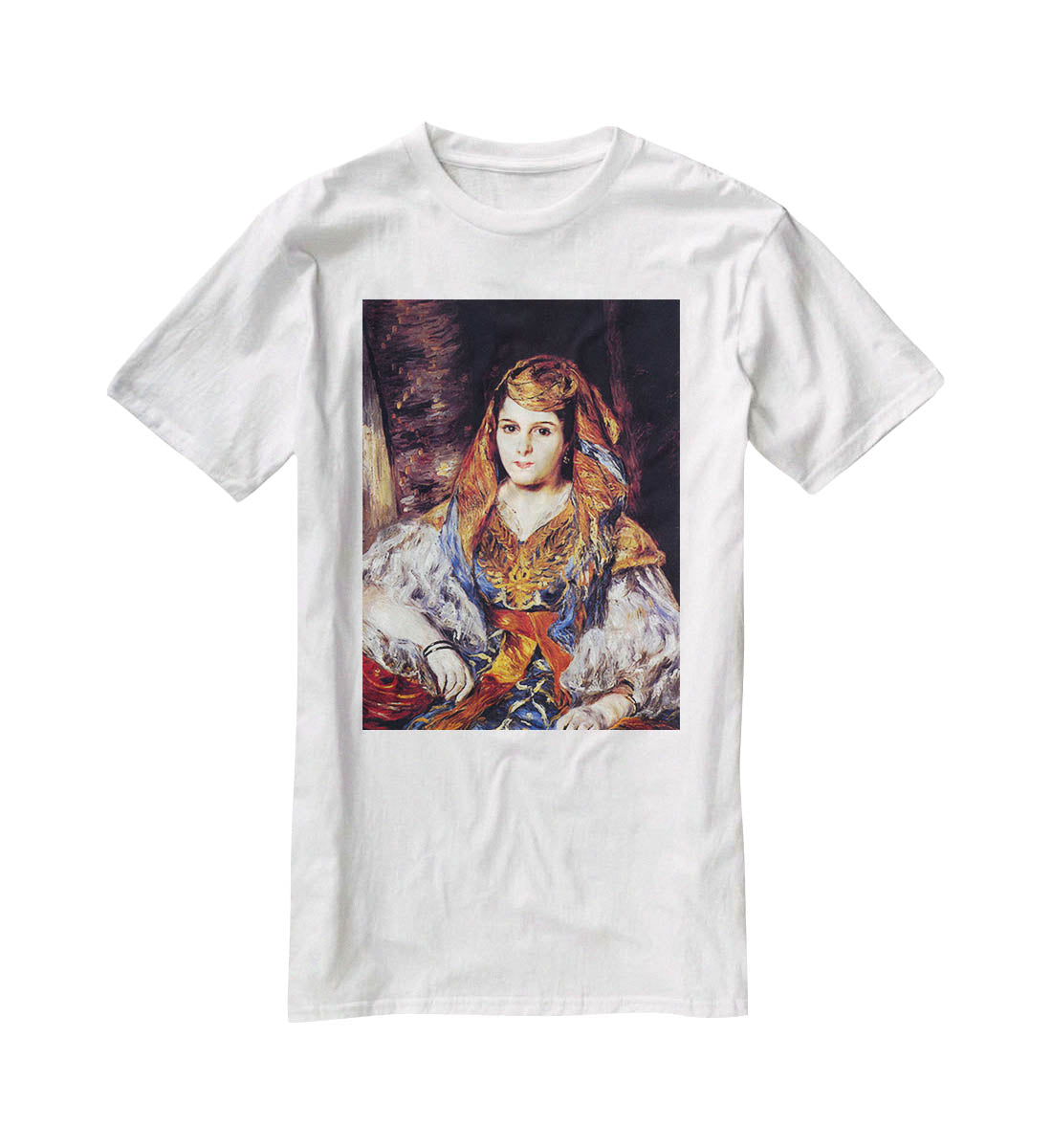 Algerian Woman by Renoir T-Shirt - Canvas Art Rocks - 5