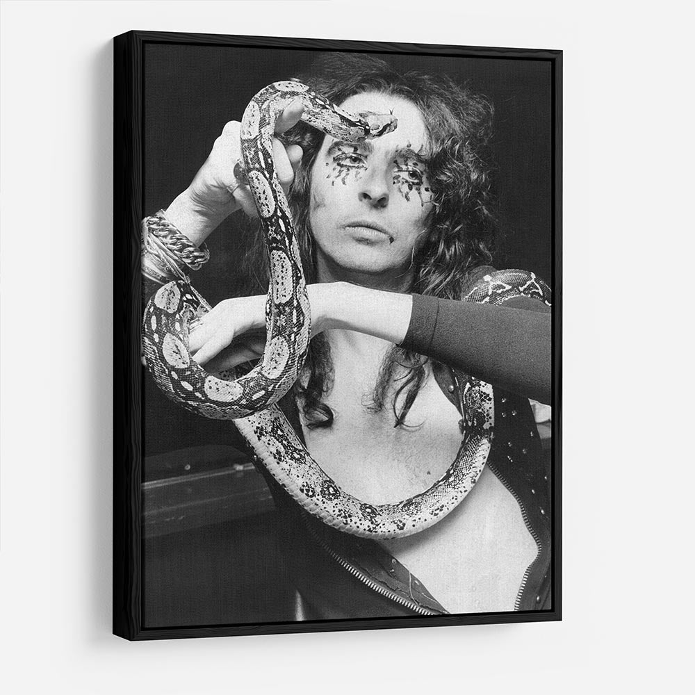 Alice Cooper with his snake Katrina HD Metal Print - Canvas Art Rocks - 6