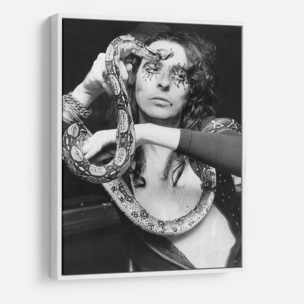 Alice Cooper with his snake Katrina HD Metal Print - Canvas Art Rocks - 7