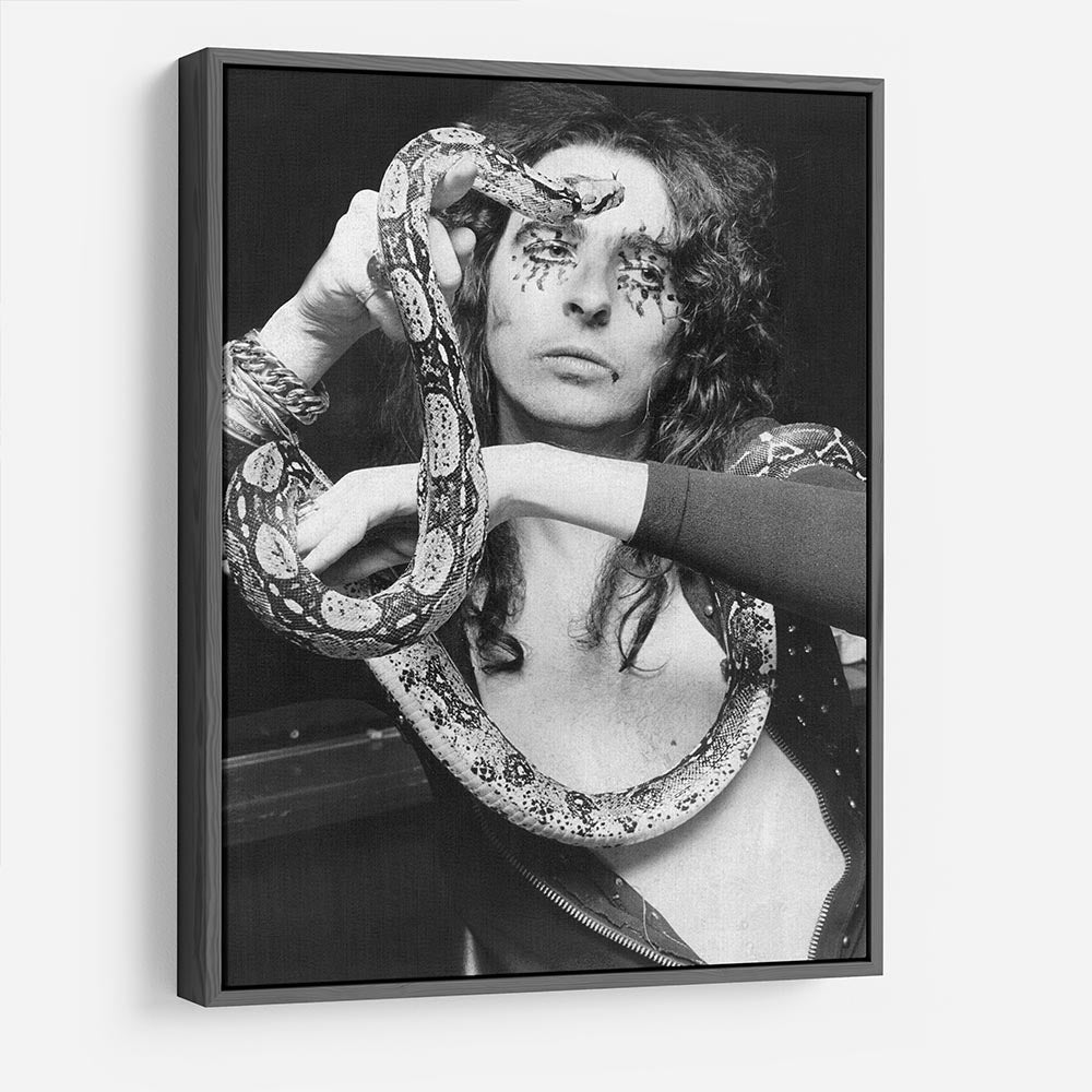 Alice Cooper with his snake Katrina HD Metal Print - Canvas Art Rocks - 9