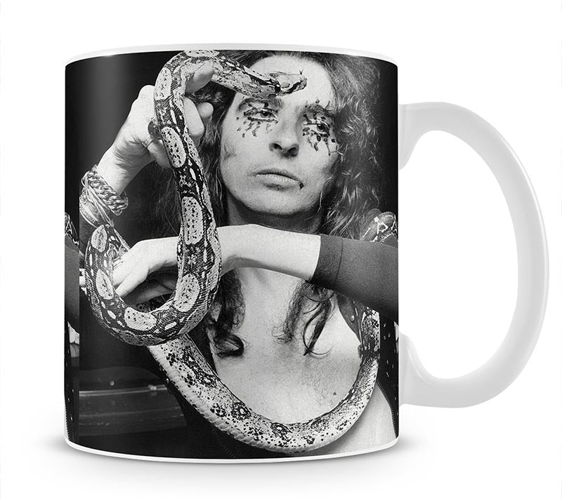 Alice Cooper with his snake Katrina Mug - Canvas Art Rocks - 1