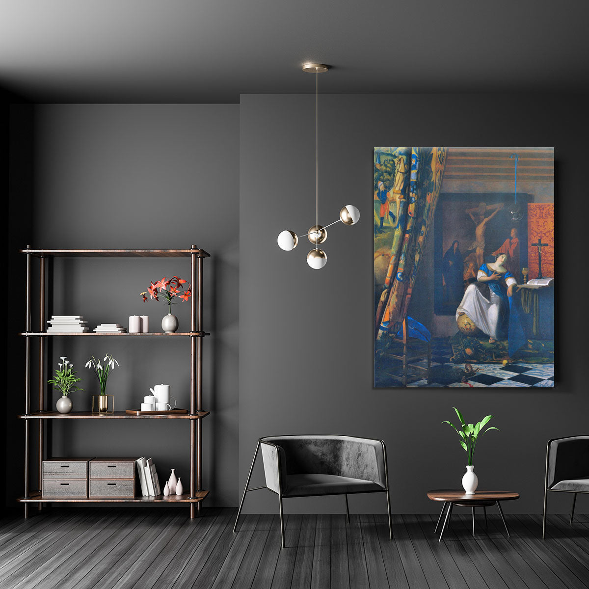 Allegory of Faith by Vermeer Canvas Print or Poster - Canvas Art Rocks - 5
