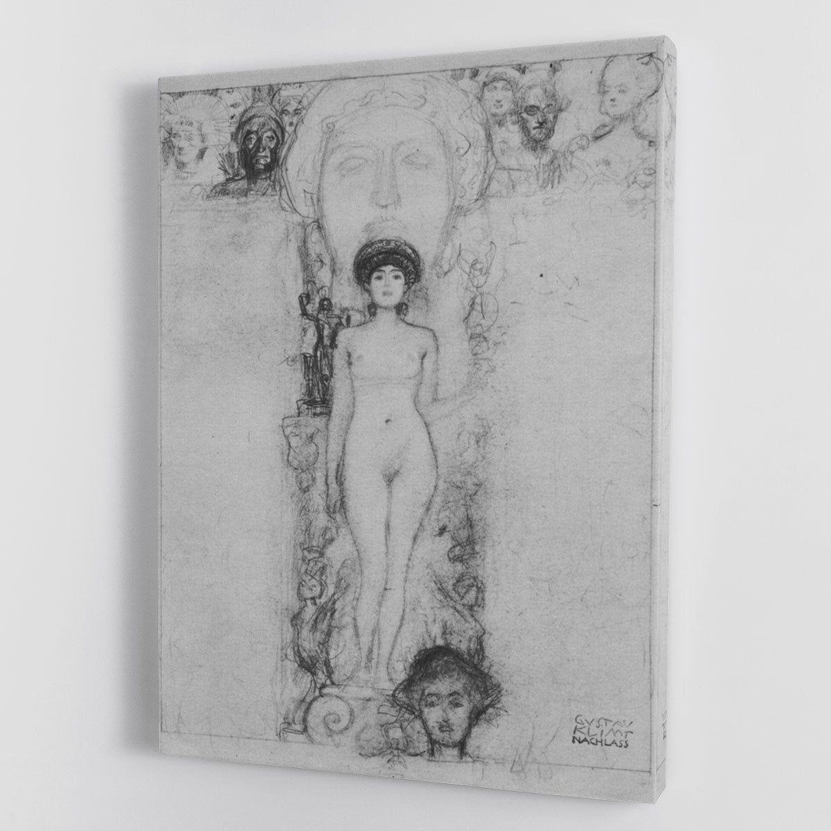 Allegory of Sculpture by Klimt Canvas Print or Poster - Canvas Art Rocks - 1