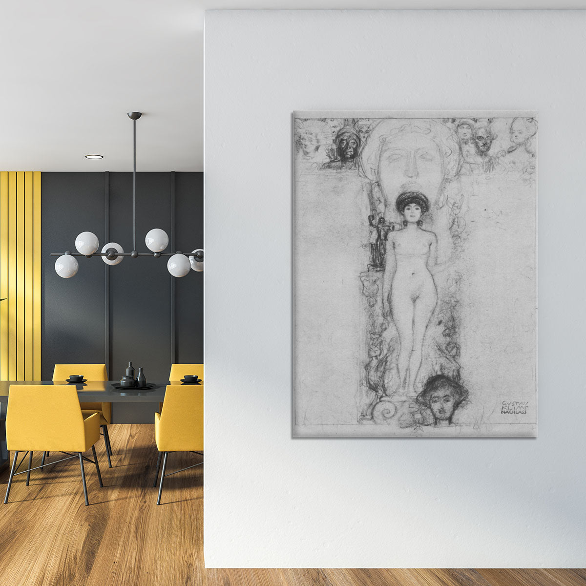 Allegory of Sculpture by Klimt Canvas Print or Poster - Canvas Art Rocks - 4