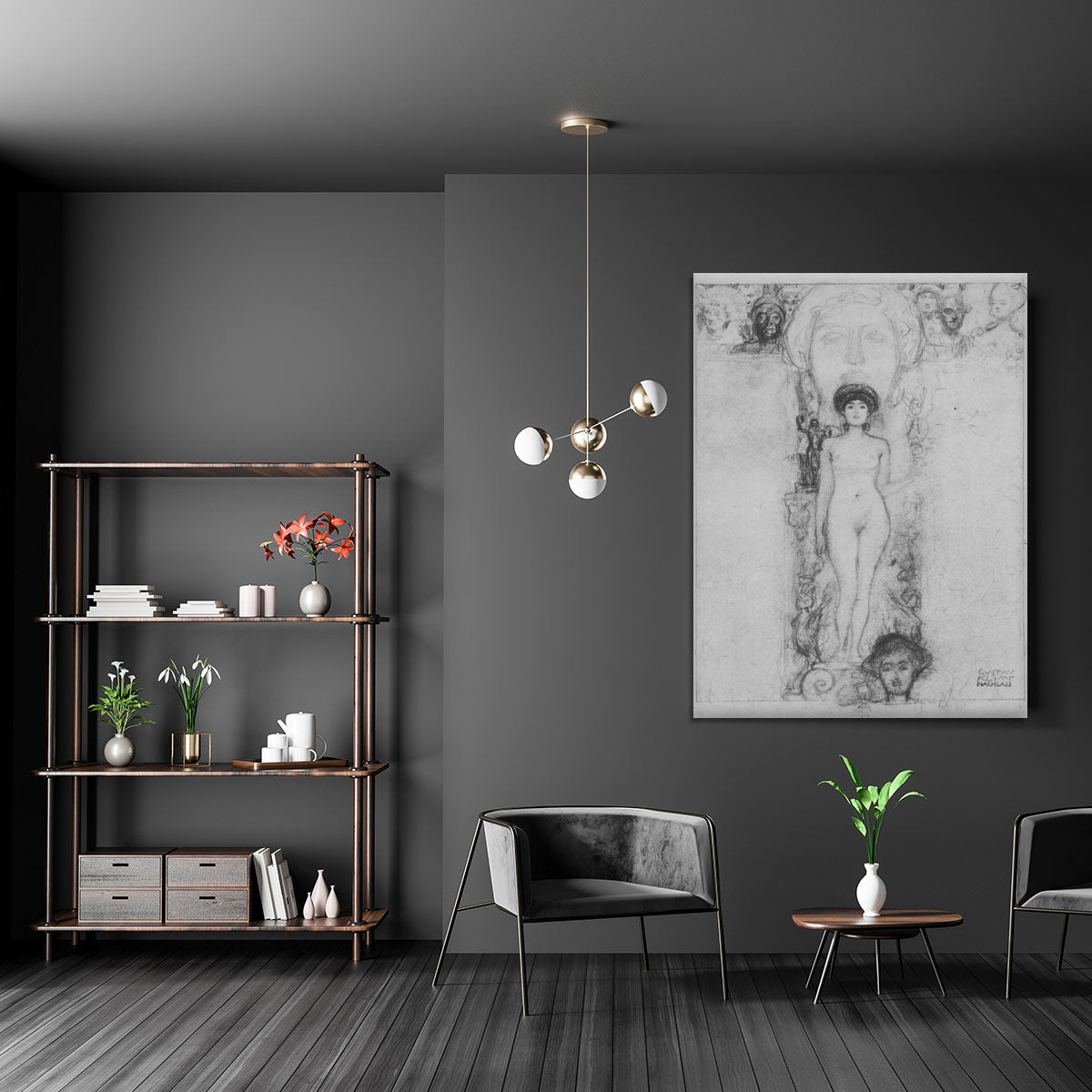 Allegory of Sculpture by Klimt Canvas Print or Poster - Canvas Art Rocks - 5
