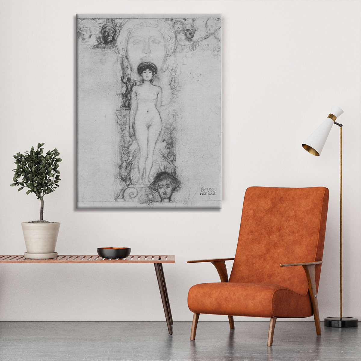 Allegory of Sculpture by Klimt Canvas Print or Poster - Canvas Art Rocks - 6