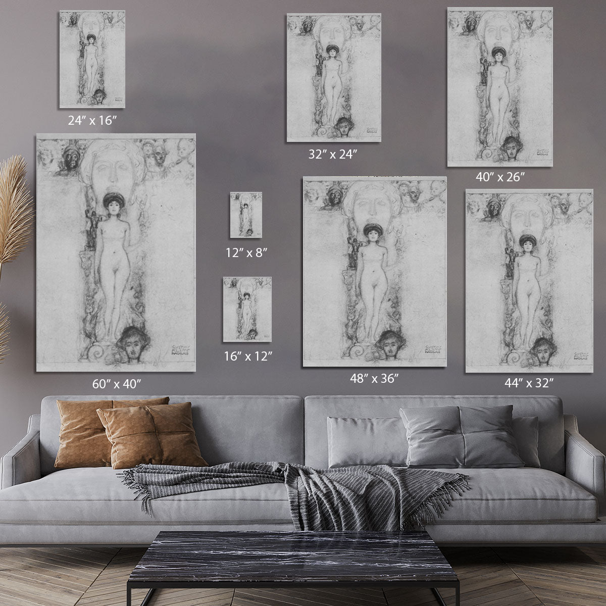 Allegory of Sculpture by Klimt Canvas Print or Poster - Canvas Art Rocks - 7