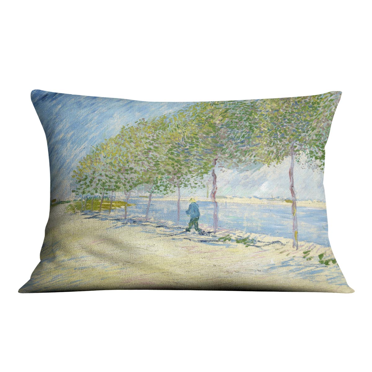 Along the Seine by Van Gogh Cushion