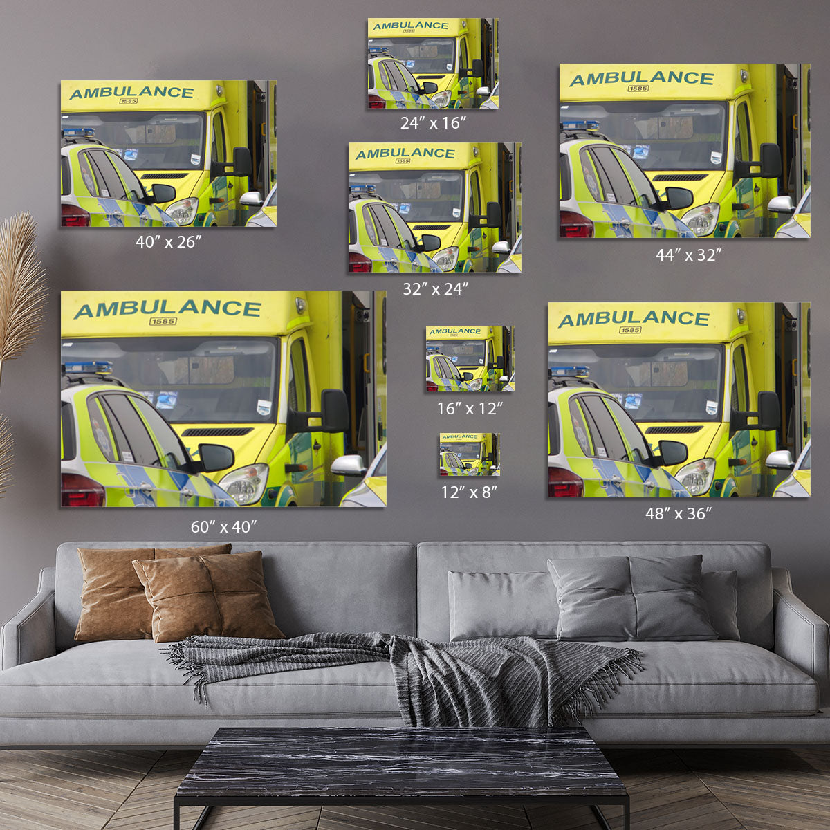 Ambulance and responder vehicles Canvas Print or Poster - Canvas Art Rocks - 7